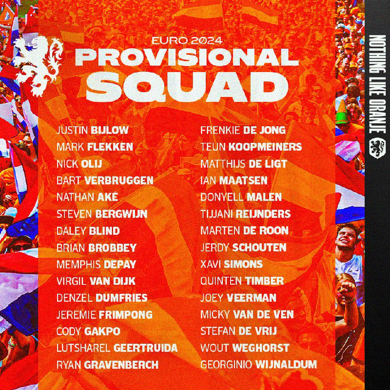Euro 2024 : Ronald Koeman dévoile la liste des Pays-Bas avec avec Frenkie de Jong (officiel)