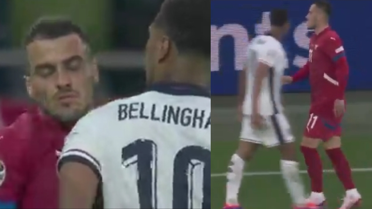 VIDEO : Le très vilain geste de Jude Bellingham sur un joueur serbe, la toile enrage !