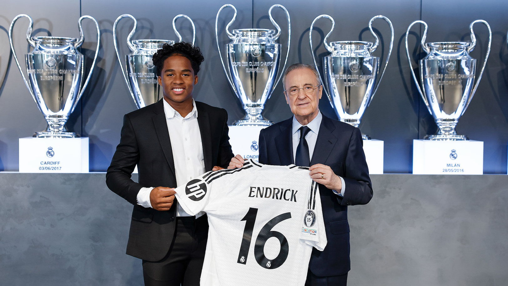 Endrick dévoile son numéro de maillot pour le Real Madrid