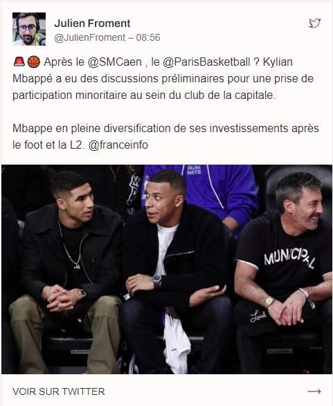 Après le rachat de Caen, Kylian Mbappé cible un grand club de basket !