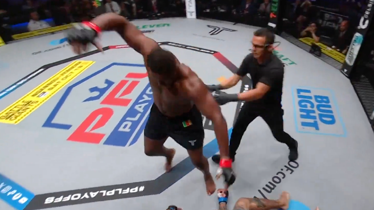  Devant Francis Ngannou, le Camerounais Nana Djantou met un KO monstrueux au PFL 3