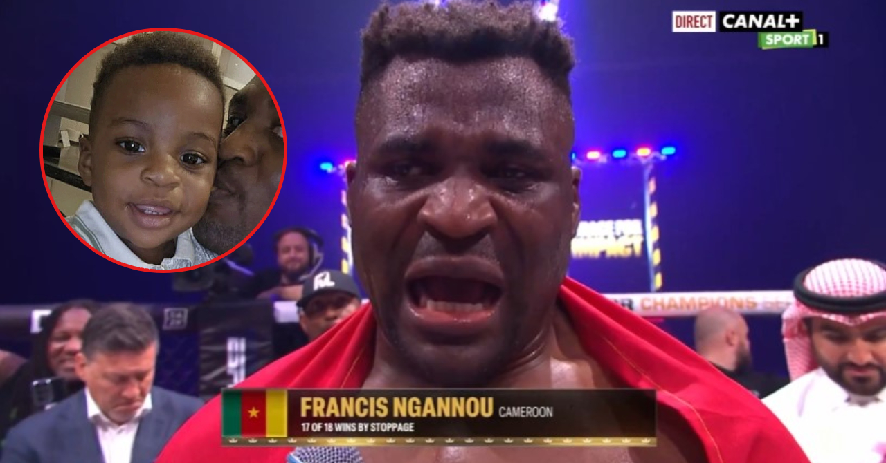 Francis Ngannou dédié sa victoire éclatante face à Renan Ferreira à son fils Kobe et balance des mots forts !