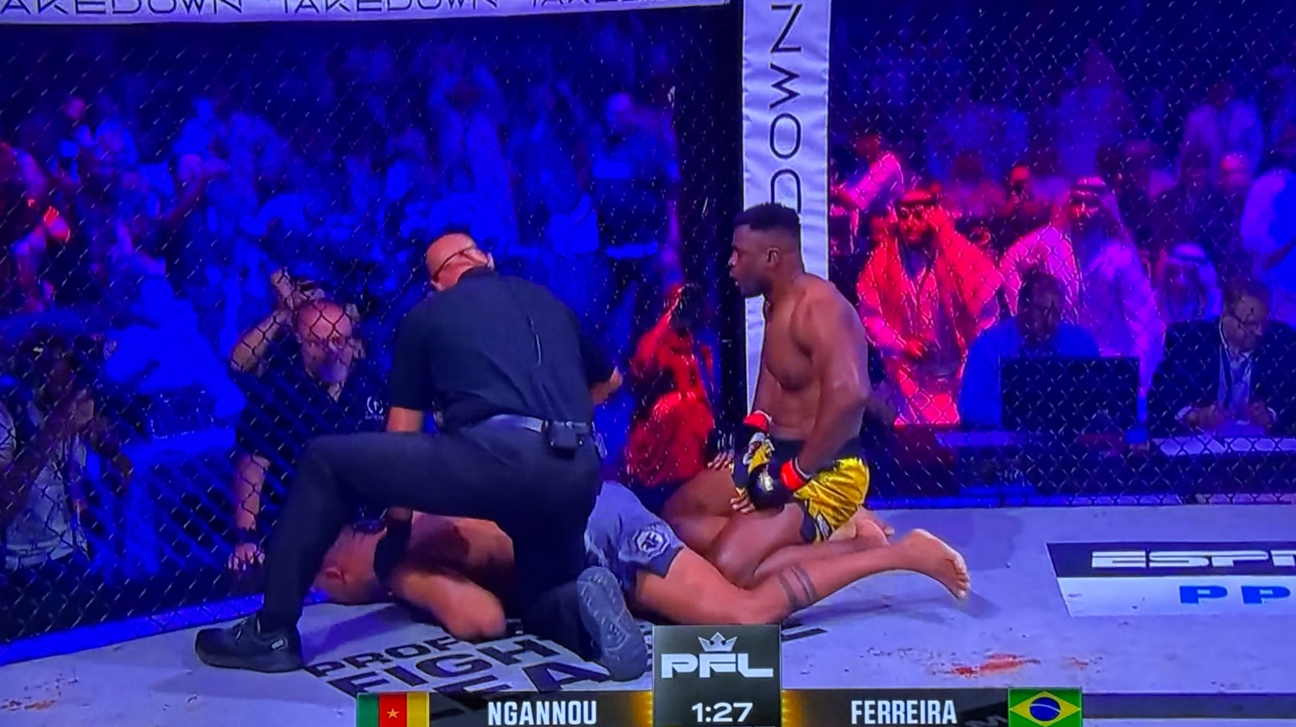 Le geste incroyable de Francis  Ngannou envers Renan Ferreira après l’avoir mis KO !