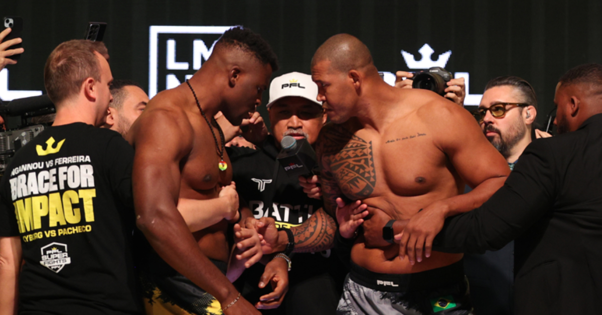 Francis Ngannou vs Renan Ferreira : un face à face explosif après la pesée cérémoniale