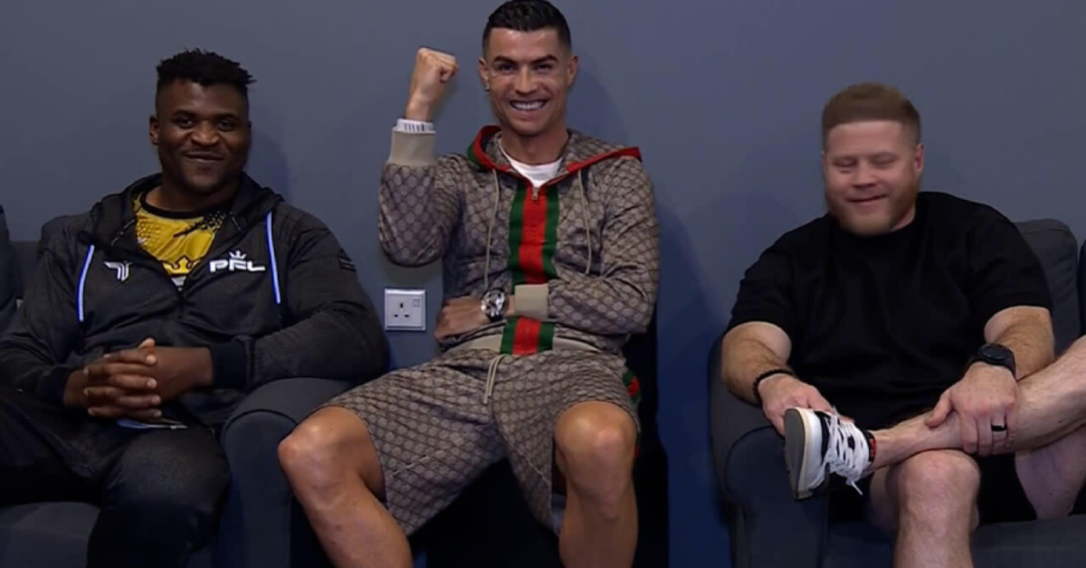 La folle vidéo de Francis Ngannou devant Cristiano Ronaldo affole la toile !