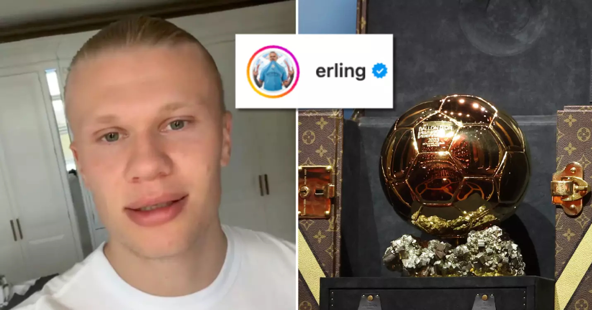 Ce qu’Erling Haaland fait ce soir au lieu d’assister à la cérémonie du Ballon d’Or a déconcerté tout le monde