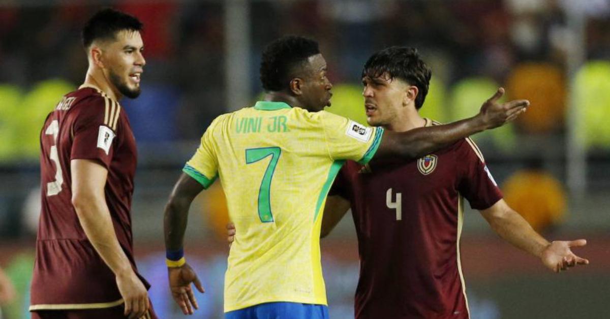 « Va te faire enc* » : Vinicius Junior dérape envers l’arbitre lors de Venezuela-Brésil