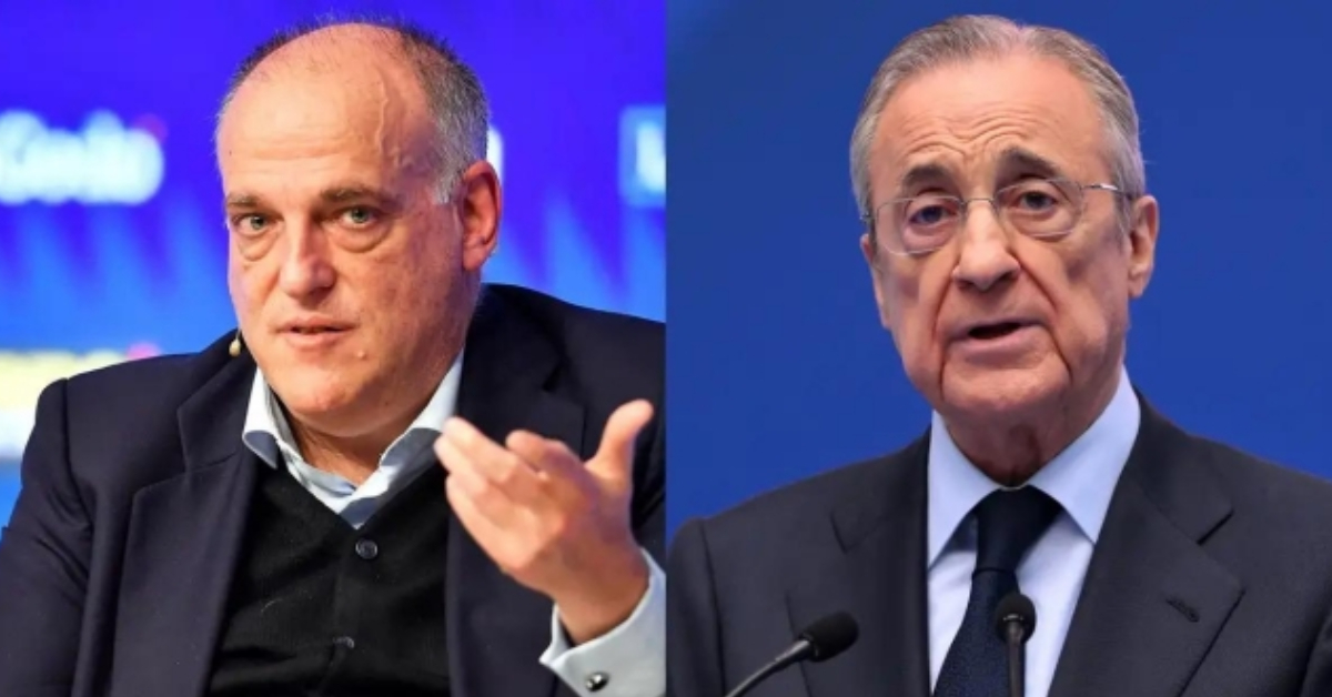 Real Madrid : Javier Tebas tacle violemment Florentino Pérez