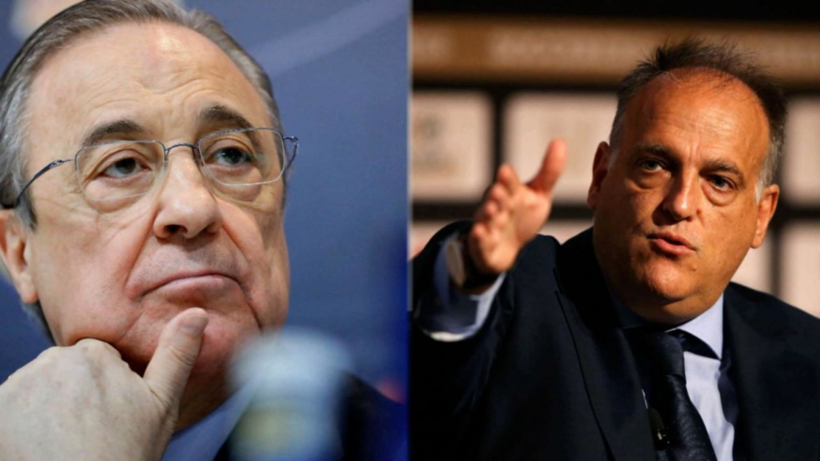  Javier Tebas tacle violemment Florentino Pérez