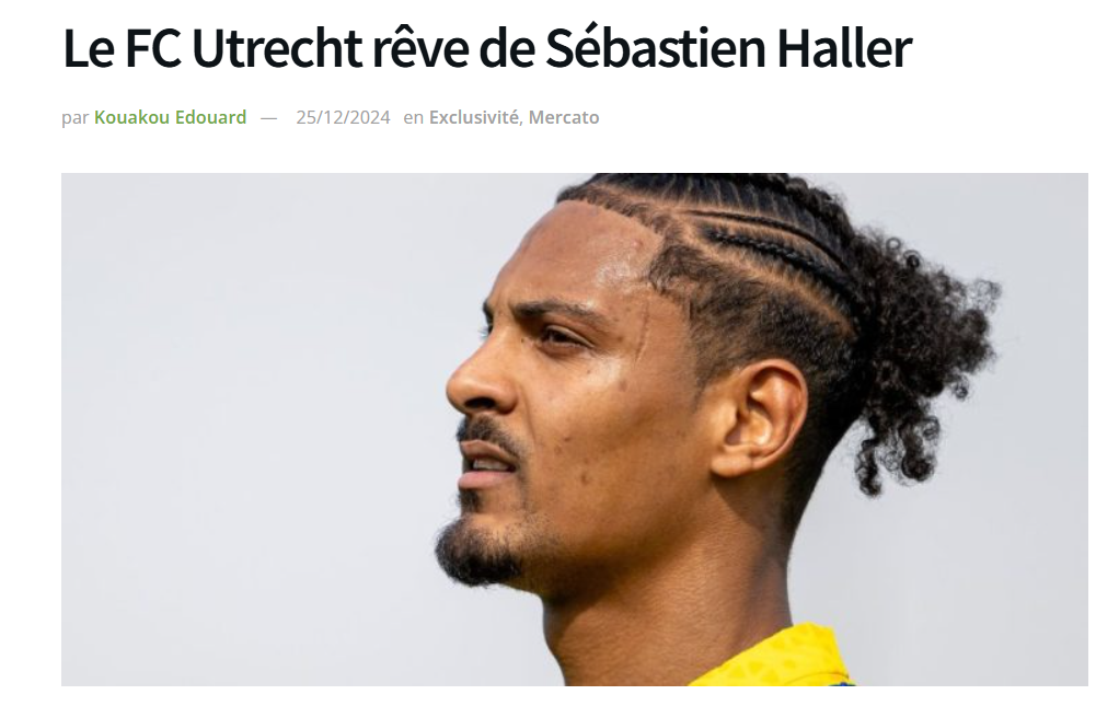 Le nouveau club de Sébastien Haller dévoilé ?